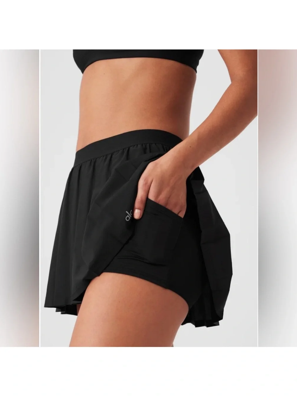 Alo Yoga Varsity Tennis Skirt xxs black
